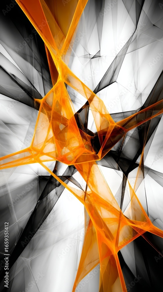 Poster high resolution computer screen showcasing a vibrant and colorful abstract digital art design with d
