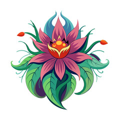 vector illustration of a flower