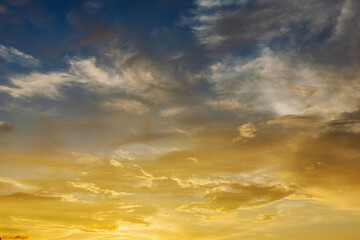 夏の空　夕暮れの時の空と雲117