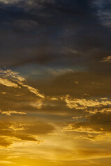 夏の空　夕暮れの時の空と雲122