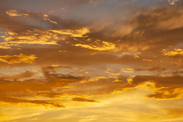 夏の空　夕暮れの時の空と雲142