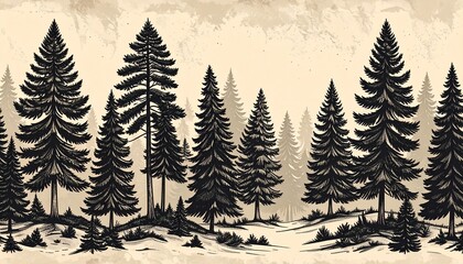 Obraz premium Minimalistic Nature-Inspired Patterns