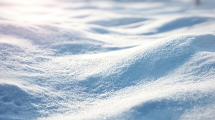 Soft, textured snow drifts