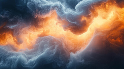 Surreal Stormy Atmosphere with Glowing Hues