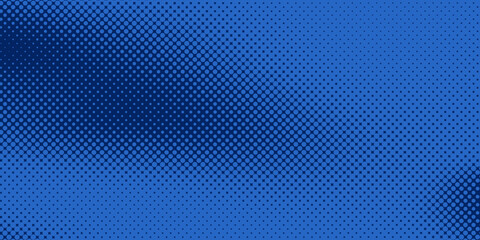Abstract halftone texture blue background in geometric style. Vector illustration