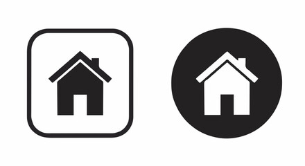 Obraz premium Icon vector home, logo home screen app