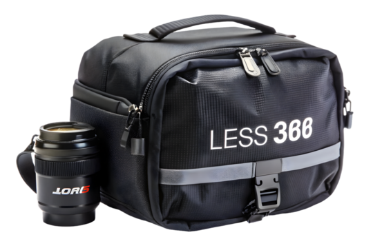 3638 lens camera bag isolated on a transparent background