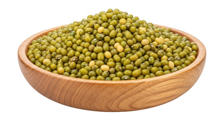 Isolated Bowl of Mung Beans