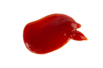 Chili Sauce Splash on White Background