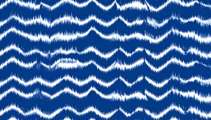 Abstract tie-dye pattern in deep blue and white