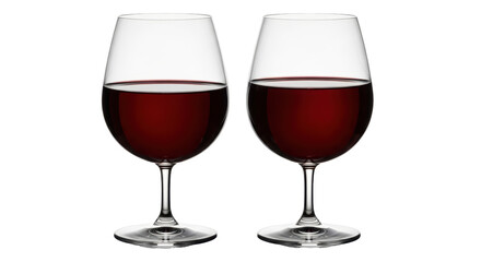 Isolated Wine Glasses