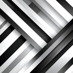 Obraz premium Abstract grayscale diagonal stripes with varying widths and shades, creating a sense of depth and movement