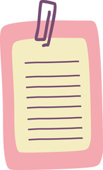 Cute Sticky Notes Memo Element