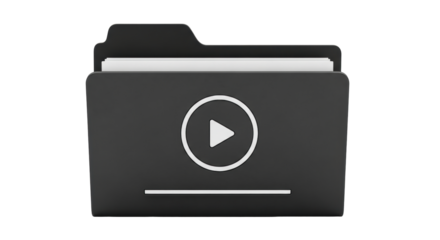 Isolated Video Folder Icon