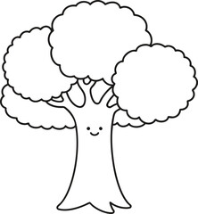 cartoon tree with speech bubble