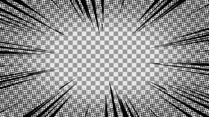 comic flash explosion tranparents backgound