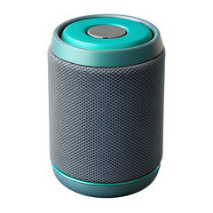 Portable bluetooth speaker wireless audio device for music listening on transparent background