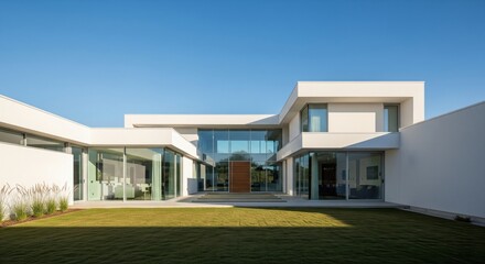 Beautifully crafted modern house design, exterior visualization