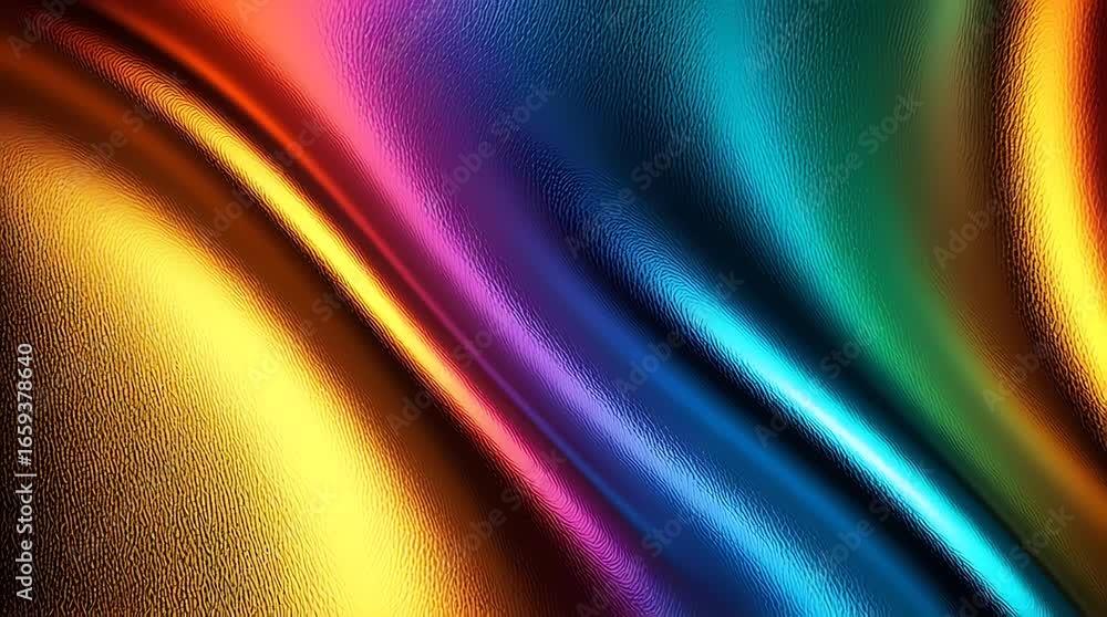 Aufkleber abstract background with a colorful wavy surface forming a rainbow pattern