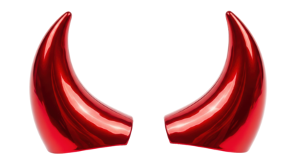 Isolated Red Devil Horns