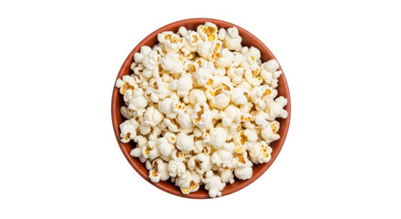 Isolated Bowl of Popcorn