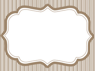 レトロ　アンティーク　フレーム　タグ　カード