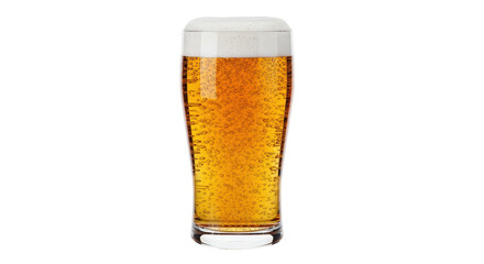 Isolated Glass of Beer with Foam
