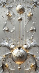 Elegant Christmas Ornament Decor.