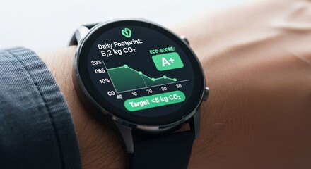 Daily Footprint Carbon Dioxide Level with Target Achievement