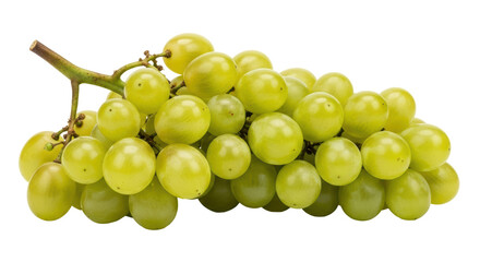 Isolated Green Grapes