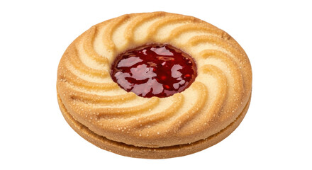 Isolated Biscuit with Jam