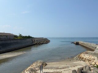 赤根川河口の風景
