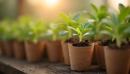 Obraz premium green plant in a pot