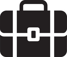 Businessman and Briefcase Vector Icons – Black and White Illustrations