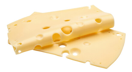 Isolated Cheese Slices