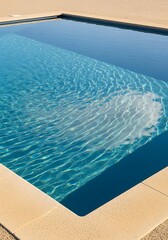 Serene Swimming Pool Oasis Calm Waters and Clean Design Creating a Tranquil Atmosphere for Relaxation and Enjoyment