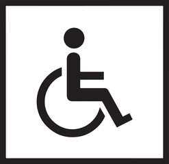 Wheelchair Accessible Icon – Handicap Disability Symbol