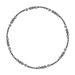 Simple ornament Line Art outline Isolated on White Background for Wedding Invitation and decoration