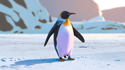 Fototapeta premium penguin in antarctica