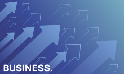 Business arrow up growth line circuit technology on dark blue background. business investment to success. financial data graph strategy. market chart profit money. vector illustration hi-tech.