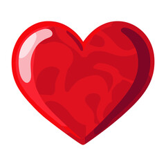 Carttoon heart icon symbol illustration romantic vector