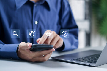 Customer experience journey concept. Inbound lead generation, digital marketing, customer journey...