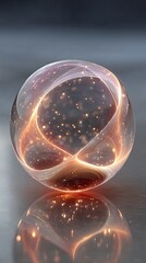 Orb of luminous energy, reflected