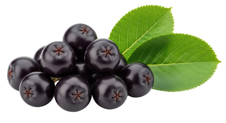 Isolated Aronia Berries