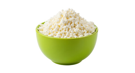 Isolated Cottage Cheese in Bowl