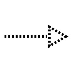 Arrow on a white background.