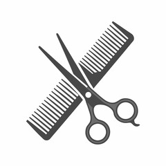 Scissors and comb for hair cutting and styling tools