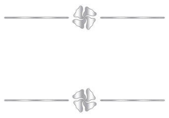 Elegant Silver Text Frame on Transparent Background for Invitations, Certificates, and Presentations