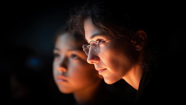 Woman Focuses on Thinking About Future Development Prospects