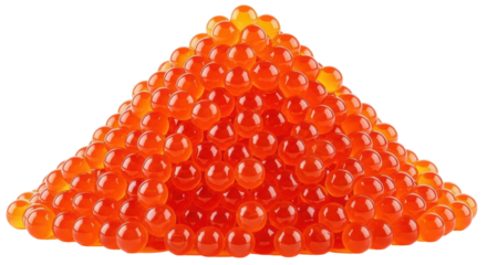 Isolated Heap of Salmon Roe